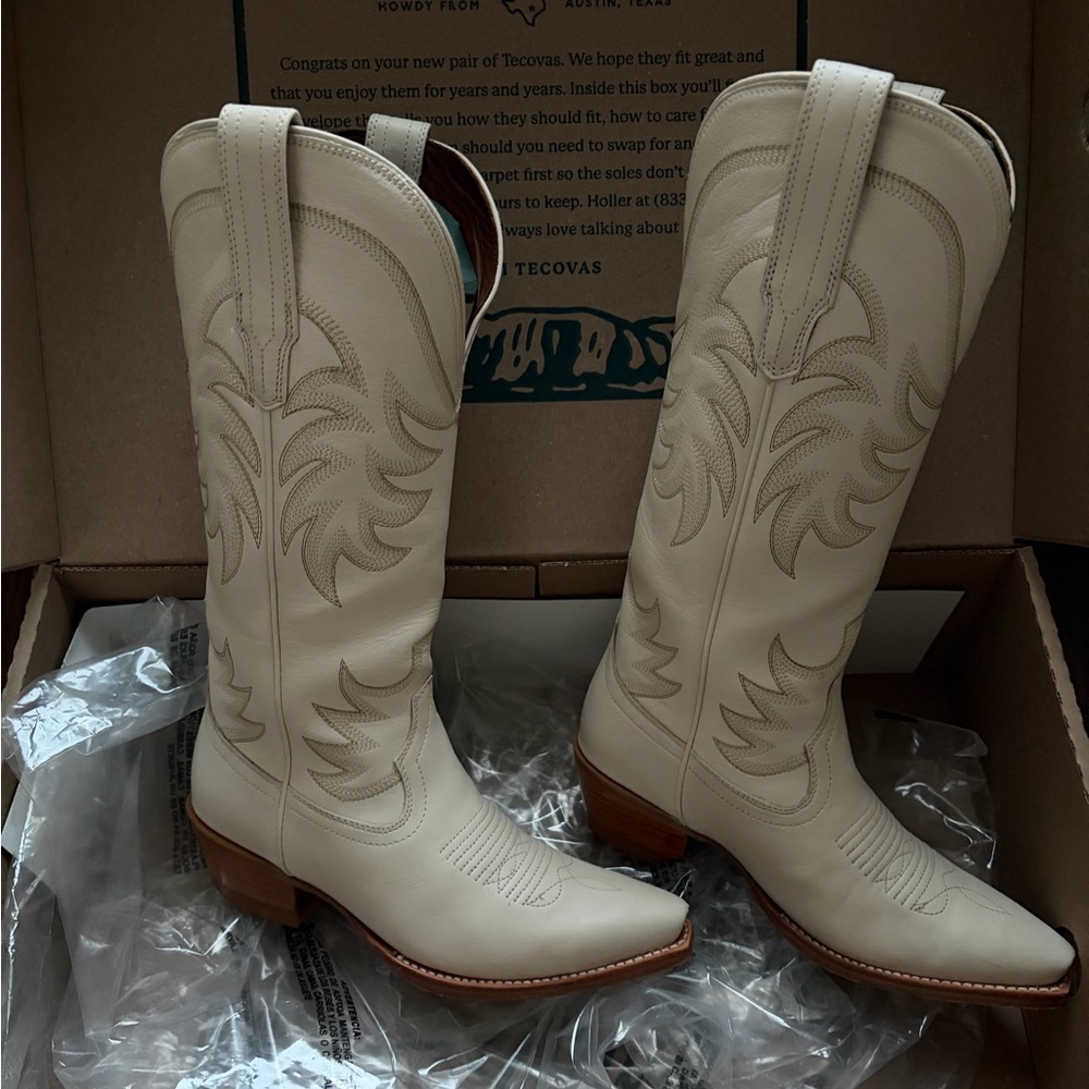 Tecovas Annie Boots - Bone - Picture 4 of 12